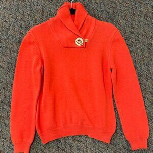 Ralph Lauren Orange Sweater Size M